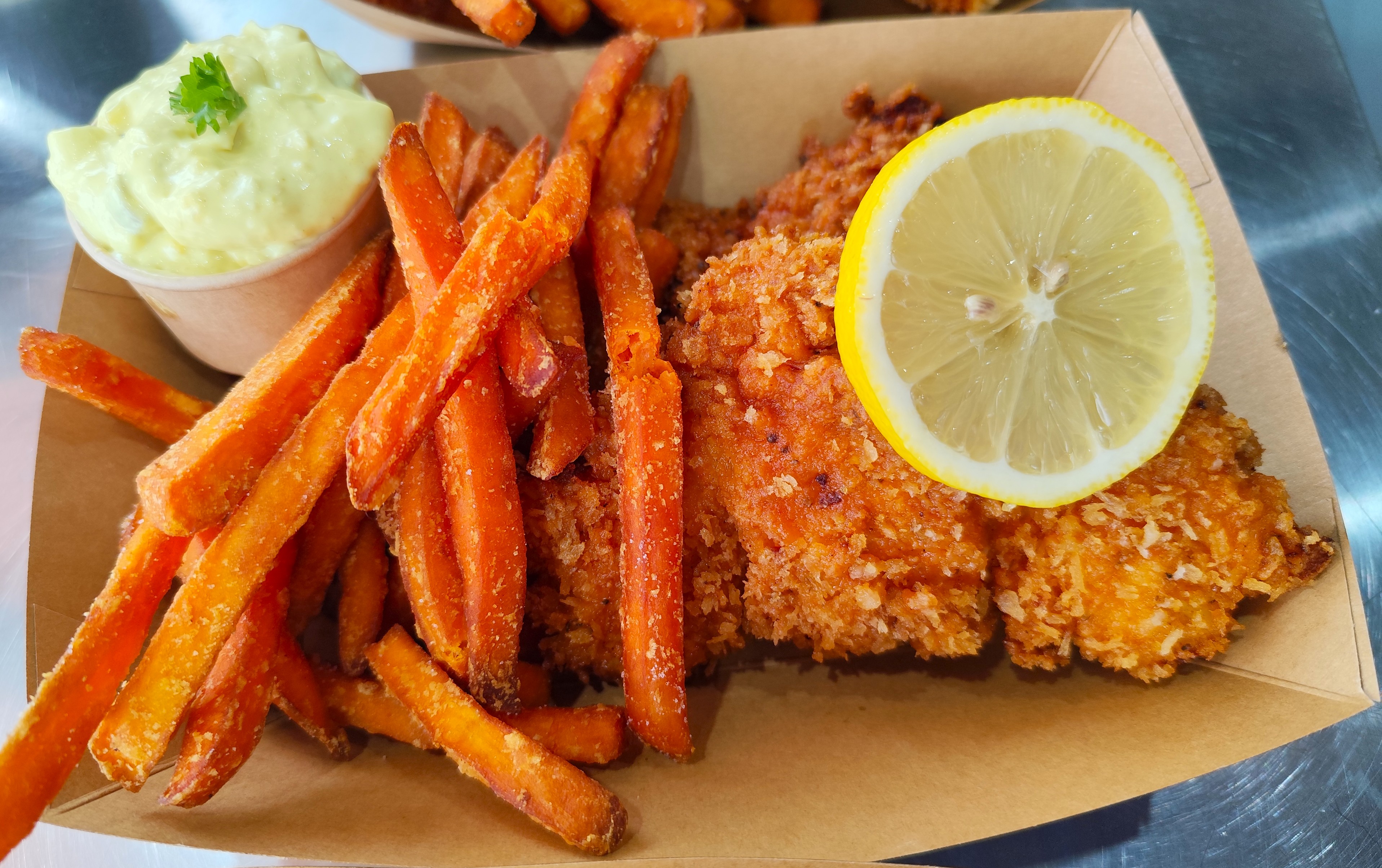 Fish And Sweet Potato Fries